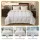 Giselle Bedding Wool Quilt 500GSM Queen 100% Wool Filling 100% Cotton Cover Baffle Box Winter Doona Comfort