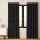 Artiss Blockout Curtains, Triple Weave Fabric, Eyelet, 140x230cm, Black, Thermal Insulation & Noise Reduction