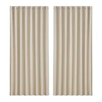 Artiss 2X Blockout Curtains Eyelet 300x230cm Beige 250GSM Triple Weave Thermal Noise Reduction Set of 2
