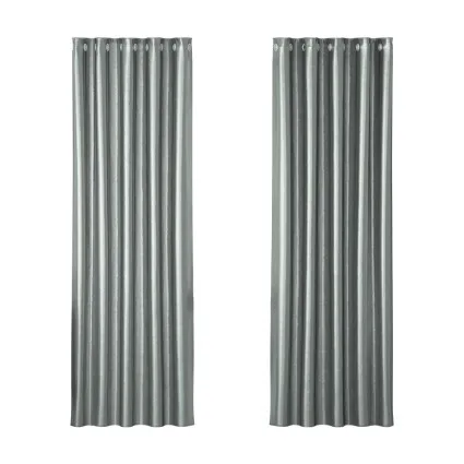 Artiss Blockout Curtains, Triple Weave Fabric, 180x213cm, Grey, Thermal Insulation, Noise Reduction, Easy Install
