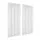 Artiss Blockout Curtains 2 Panels 132x160cm White Light Filtering 110GSM Polyester Rod Pocket Drapes