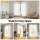 Artiss Blockout Curtains 2 Panels 132x213cm White Light Filtering 110GSM Polyester Rod Pocket Drapes