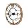 Artiss Wall Clock, Metal &amp;amp;amp; MDF, 60CM, Black and Pine, Elegant Design with Bold Numerals, Easy Installation