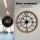 Artiss Wall Clock, Metal &amp;amp;amp; MDF, 60CM, Black and Pine, Elegant Design with Bold Numerals, Easy Installation