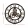 Artiss 60cm Retro Steampunk Wall Clock with Large Roman Numerals, Brown MDF, Metal Hands, Eco-Friendly Design