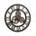 Artiss 60cm Retro Steampunk Wall Clock with Large Roman Numerals, Brown MDF, Metal Hands, Eco-Friendly Design
