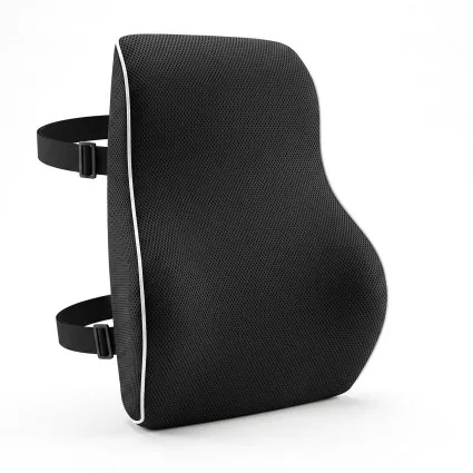 Artiss Ergonomic Lumbar Support Cushion Memory Foam Black