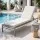 Gardeon Outdoor Lounge Cushion 183cm Reclining Sunbed Pad Beige