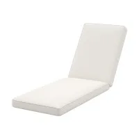 Gardeon Outdoor Lounge Cushion 183cm Reclining Sunbed Pad Beige