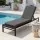 Gardeon Outdoor Lounge Chair Cushion 183cm 8cm Grey Replacement Sunbed Pad with Tie Straps Polyester Cover