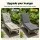 Gardeon Outdoor Lounge Chair Cushion 183cm 8cm Grey Replacement Sunbed Pad with Tie Straps Polyester Cover