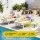 Gardeon Outdoor Lounge Cushion 183cm Reclining Sunbed Mattress Chair Pad 8cm Thick Green Polyester Cover