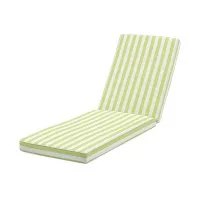 Gardeon Outdoor Lounge Cushion 183cm Reclining Sunbed Mattress Chair Pad 8cm Thick Green Polyester Cover