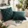 Jingle Jollys Christmas Cushion Covers 45 x 45cm Soft Faux Fur Jacquard with Hidden Zip Green 2 Pack