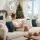 Jingle Jollys Christmas Cushion Covers 45 x 45cm Soft Faux Fur Jacquard with Hidden Zip Green 2 Pack