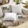 Jingle Jollys Christmas Cushion Covers 2 Pack 45 x 45cm Soft Faux Fur Jacquard Decorative Green