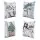 Jingle Jollys Christmas Cushion Covers Set of 4 45 x 45cm Blue with Snowman Reindeer and Eucalyptus Prints