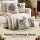Jingle Jollys Christmas Cushion Covers Set of 4 45 x 45cm Blue with Snowman Reindeer and Eucalyptus Prints