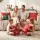 Jingle Jollys Christmas Cushion Covers Set of 4 45 x 45cm Red with Hidden Zippers and Festive Designs