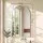 Embellir Arched Wall Mirror 50 x 86cm Decorative Silver Aluminium Frame Bathroom Vanity