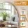 Embellir Arched Wall Mirror 50 x 86cm Decorative Silver Aluminium Frame Bathroom Vanity