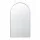 Embellir Arched Wall Mirror 50 x 86cm Decorative Silver Aluminium Frame Bathroom Vanity