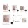 Artiss 30 Piece White Photo Frame Set, Polymer, Polystyrene Glass, Fits 8x10