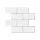 Artiss 3D Peel and Stick Subway Wall Tiles 10 Sheets 2.3mm White Self-Adhesive Back splash Tiles