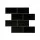 Artiss 3D Peel and Stick Subway Wall Tiles 2.3mm Thick Self Adhesive Back splash Black 10 Sheets