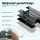 Artiss 3D Peel and Stick Subway Wall Tiles 2.3mm Thick Self Adhesive Back splash Black 10 Sheets