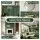 Artiss 3D Peel and Stick Wall Tiles Linear Grid Self-Adhesive Back splash 2.3mm Green 10 Sheet Pack