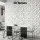 Artiss 3D Diamond PVC Wall Panels Set of 15 50x50cm White Lightweight Decorative Panels 3.75m² Feature Wall