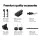 Cefito 2m Sliding Barn Door Hardware Set, Matte Black Steel, Easy Install, Supports 120kg, Suits Timber Doors