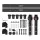 Cefito Sliding Barn Door Hardware Set, 1.83m, Powder-Coated Steel, Black, 120kg Capacity, Smooth Roller, Easy Install