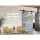 Cefito Sliding Barn Door Hardware Track Set, 3m Matte Black Carbon Steel, 150kg Capacity, Easy Install, Smooth Rollers