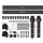 Cefito 4m Barn Door Hardware Track Set, Powder-Coated Steel, Black, Smooth Rollers, 120kg Capacity, Easy Install