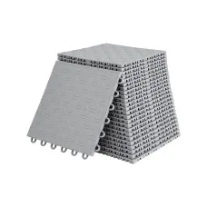 Giantz Garage Floor Tiles 30 x 30cm Interlocking PP Flooring 25 Piece Self Draining Textured Grey
