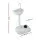 Weisshorn 19L Portable Camping Hand Wash Sink Stand - Foot Pump, Built-in Wheels, Towel Rack & Soap Holder, Grey