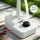 Weisshorn 19L Portable Camping Hand Wash Sink Stand - Foot Pump, Built-in Wheels, Towel Rack & Soap Holder, Grey