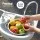 Weisshorn 19L Portable Camping Hand Wash Sink Stand - Foot Pump, Built-in Wheels, Towel Rack & Soap Holder, Grey