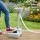 Weisshorn 19L Portable Camping Hand Wash Sink Stand - Foot Pump, Built-in Wheels, Towel Rack & Soap Holder, Grey