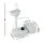 Weisshorn 43L Portable Camping Hand Wash Sink Stand - HDPE Basin, 19L Water Tank, Foot Pump, Soap Holder & Towel Rack