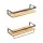 Artiss Melis Floating Wall Shelf Set of 2, Pine Wood & Black, 40cm, Stylish DIY Storage with 15kg Capacity