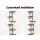 Artiss Faro Floating Wall Shelf, Solid Paulownia Wood, Rust Oak & Black, 26x13x43.7cm, 3-Tier, Customizable Storage