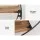 Artiss Floating Wall Shelf, Solid Paulownia Wood, 3-Tier, Rust Oak & Black, 50cm, Space-Saving Home Storage