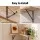Artiss Set of 4 Floating Wall Shelves, Paulownia Wood, Corner Design, 40x29x13cm, Space-Saving with Sturdy Brackets