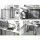 Artiss Console Table, Marble Effect, 100cm x 30cm x 78cm, White, Industrial Style, Durable & Space-Saving Design