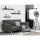 Artiss Floating Wall Shelf Set of 3 Black – Solid Wood, 3.2cm Thick, Supports 10kg, 40/60/80cm Lengths, Easy