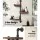 Artiss Floating DIY Pipe Shelf IVAN - 3 Tier Rustic Industrial Design | Adjustable Timber & Metal with Mounting Kit