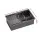 Cefito 70x45CM Black Stainless Steel Kitchen Sink | Single Bowl, Food Grade 304, Noise Reduction, X-Flume Design